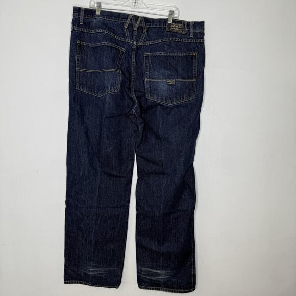 Marithe Francois Girbaud Jeans Mens 40 Blue Roll Twist Relaxed Fit Denim Pants - Picture 7 of 8